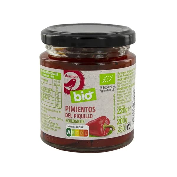 ALCAMPO ECOLÓGICO Pimientos del piquillo al natural ALCAMPO ECOLÓGICO frasco de 200 g. - 0.2 kg - Imagen del producto en Findit