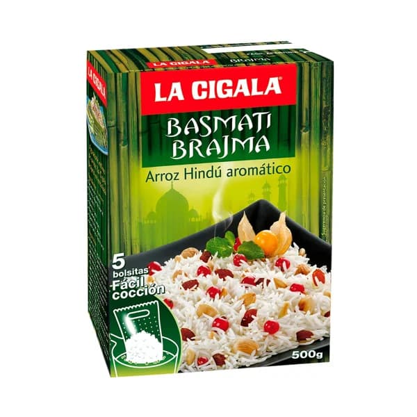 LA CIGALA Arroz basmati paquete de 500 g. - 0.5 kg - Imagen del producto en Findit