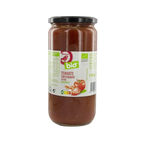 ALCAMPO ECOLÓGICO Tomate triturado al natural ecológico ALCAMPO ECOLÓGICO tarro de 660 g. - 0.66 kg - Imagen del producto en Findit