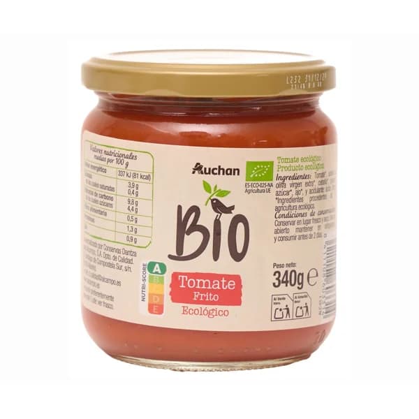 ALCAMPO ECOLÓGICO Tomate frito tarro de 340 ml. - 0.34 kg - Imagen del producto en Findit