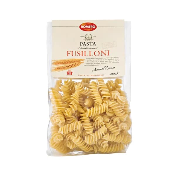 ROMERO Pasta fussiloni ROMERO 500 g. - 0.5 kg - Imagen del producto en Findit