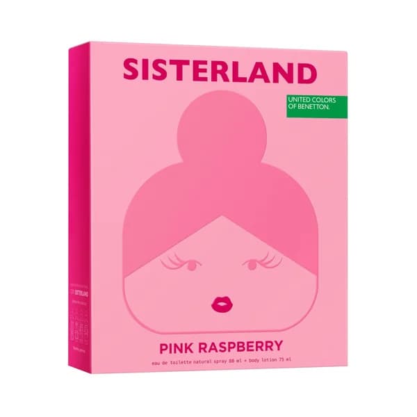 UNITED COLOR OF BENETTON Sisterland pink raspberry Estuche para mujer con colonia y loción corporal - 1 ud - Imagen del producto en Findit