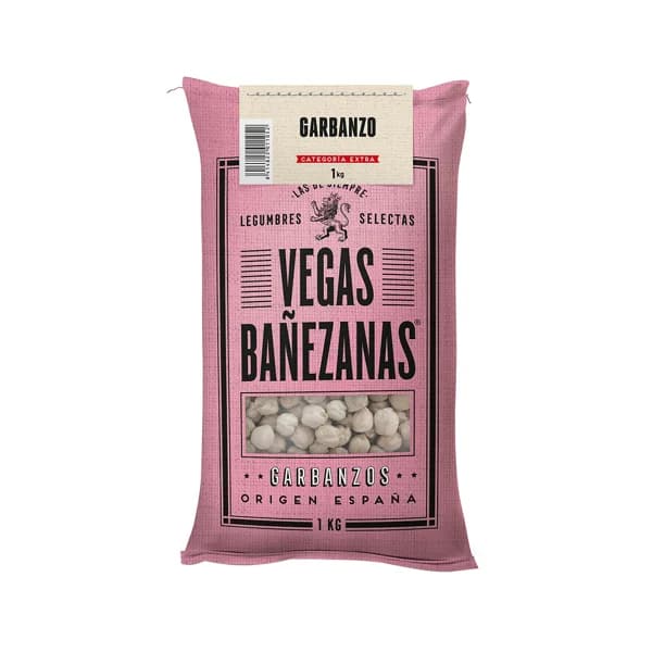 VEGAS BAÑEZANAS Categoría extra Garbanzos  en saco 1 kg. - 1 kg - Imagen del producto en Findit