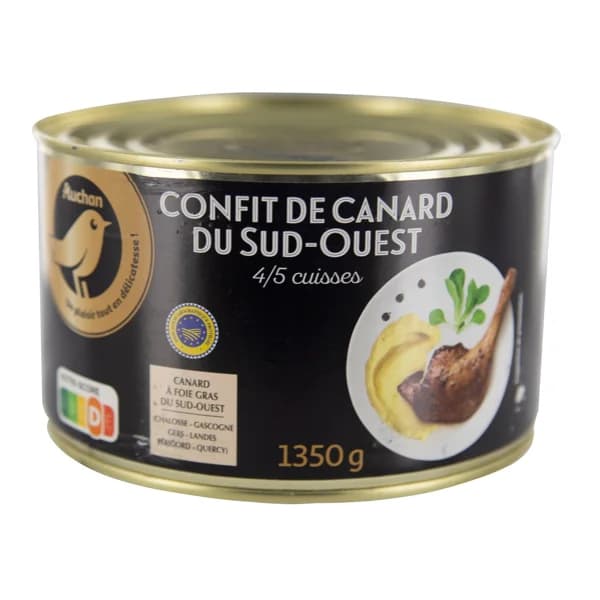 ALCAMPO GOURMET Muslos de pato confitado ALCAMPO GOURMET 745 g. - 0.75 kg - Imagen del producto en Findit