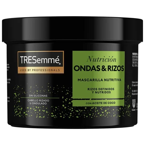TRESEMMÉ Ondas & rizos Mascarilla nutritiva y fortalecedora con aceite de coco 440 ml. - 0.44 l - Imagen del producto en Findit