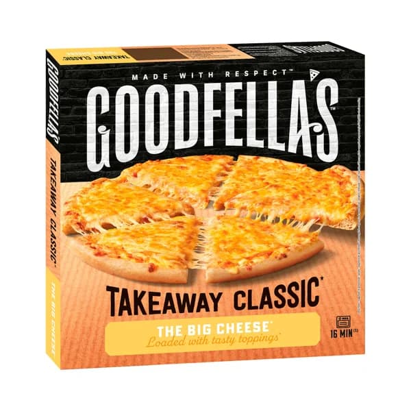 GOODFELLA´S Pizza congelada de Mozzarella, Cheddar rojo Cheddar blanco, cocida en horno de piedra 555 g. - 0.56 kg - Imagen del producto en Findit