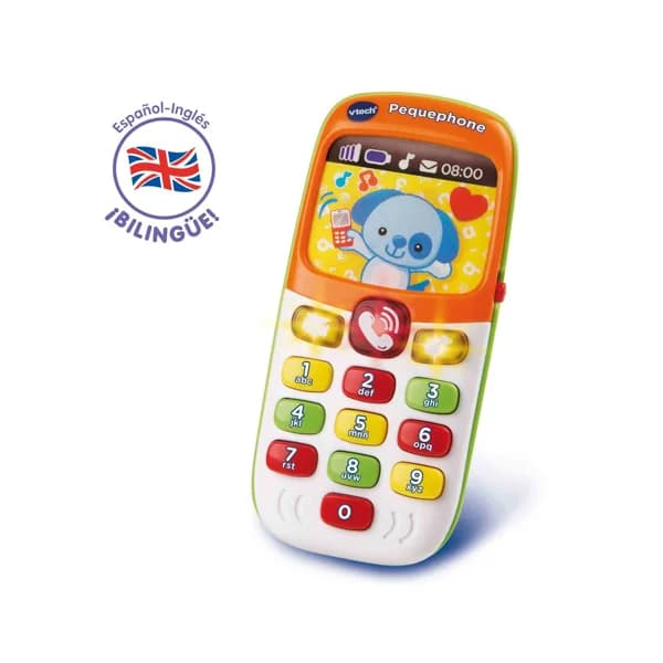 Pequephone bilingüe Teléfono de juguete educativo español-inglés VTech Baby. Edad recomendada desde 12-36 meses - 1 ud - Imagen del producto en Findit