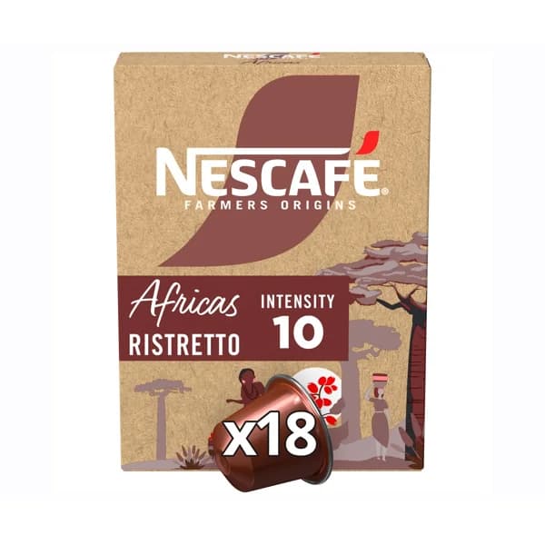 NESCAFÉ Farmers Origins Áfricas ristretto I10 Café en cápsulas 18 uds. - 0.1 kg - Imagen del producto en Findit