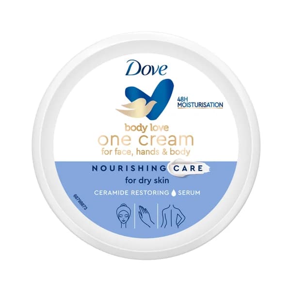 DOVE Crema de manos, cara y cuerpo para piel seca DOVE Nourishing care 250 ml. - 0.25 l - Imagen del producto en Findit