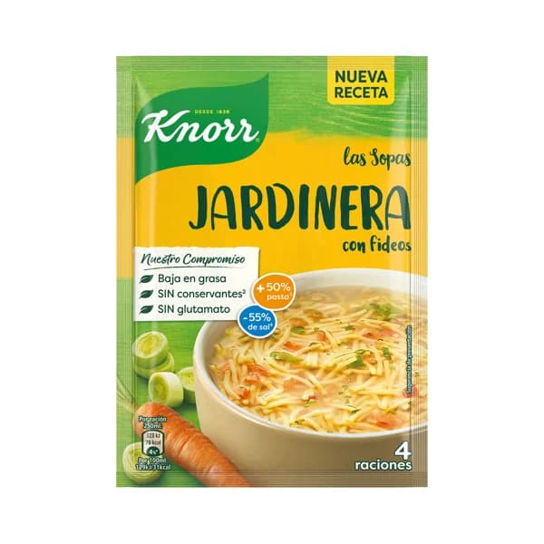 KNORR Sopa Jardinera con fideos 33 g. - 0.09 kg - Imagen del producto en Findit
