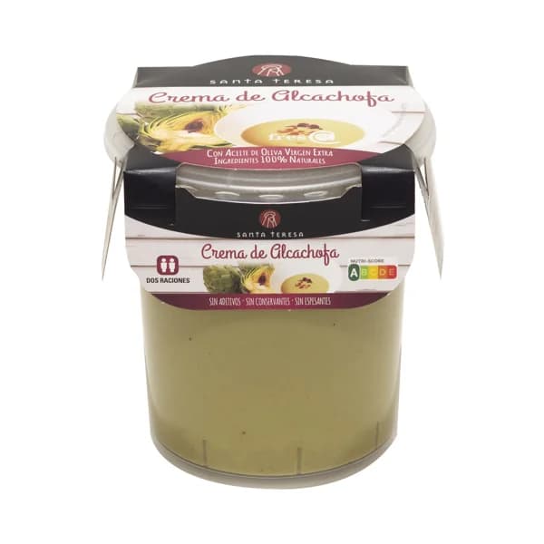 SANTA TERESA Crema de alcachofas elaborada con ingredientes 100% naturales SANTA TERESA 400 ml. - 0.4 kg - Imagen del producto en Findit