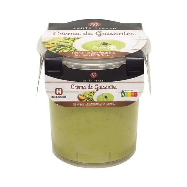 SANTA TERESA Crema de guisantes elaborada con ingredientes 100% naturales 400 ml. - 0.4 kg - Imagen del producto en Findit