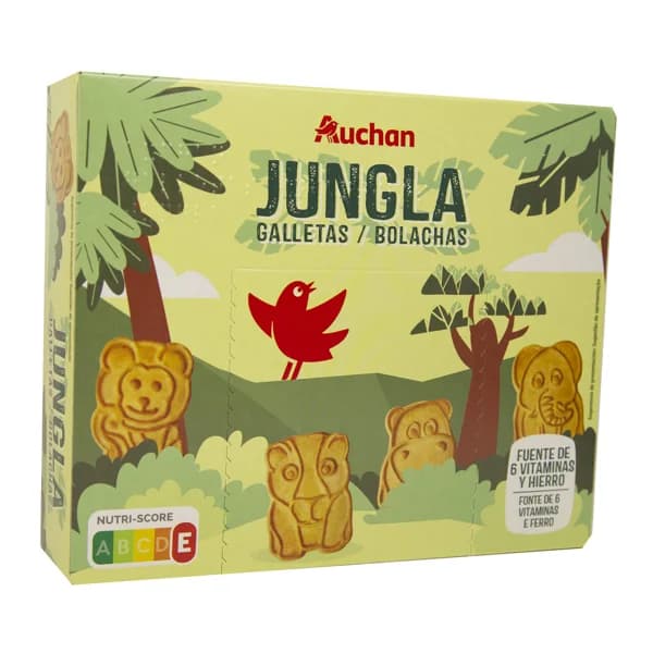 PRODUCTO ALCAMPO Jungla Galletas con cereales 375 g. - 0.38 kg - Imagen del producto en Findit