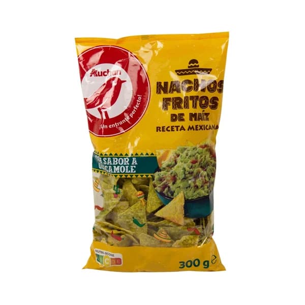 PRODUCTO ALCAMPO Nachos de maíz con sabor a guacamole PRODUCTO ALCAMPO 300 g. - 0.3 kg - Imagen del producto en Findit