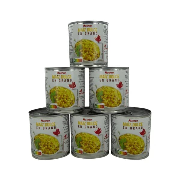 PRODUCTO ALCAMPO Maíz dulce 6 uds x 140 g. - 0.84 kg - Imagen del producto en Findit
