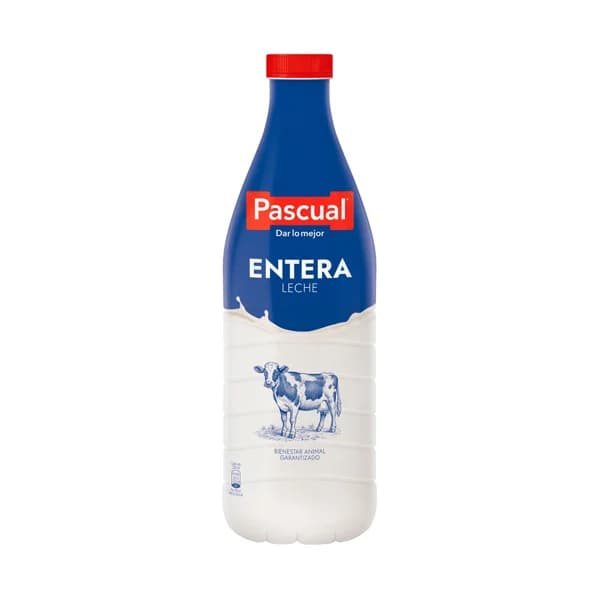 PASCUAL Leche de vaca entera, de bienestar animal garantizado 1.5 l. - 1.5 l - Imagen del producto en Findit