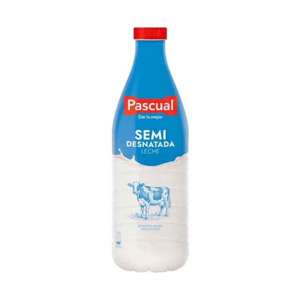 PASCUAL Leche de vaca semidesnatada, de bienestar animal garantizado 1.5 l. - 1.5 l - Imagen del producto en Findit