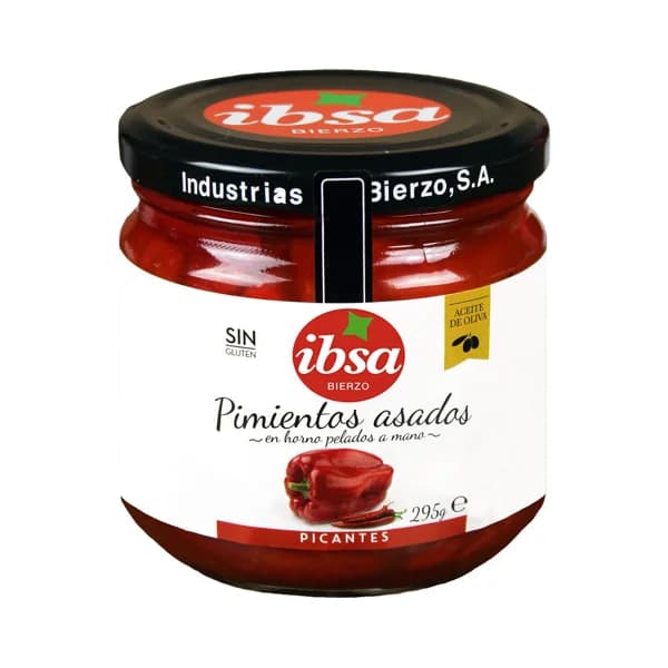 IBSA Pimientos asados picantes en horno frasco de 295 g. - 0.29 kg - Imagen del producto en Findit
