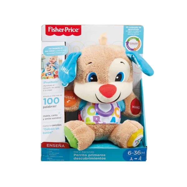 FISHER PRICE Perrito primeros descubrimientos, juguete bebé +6 meses (MATTEL FPM53) - 1 ud - Imagen del producto en Findit