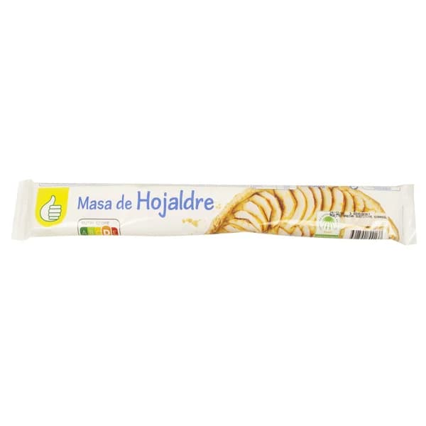 PRODUCTO ECONÓMICO ALCAMPO Masa de hojaldre, lista para ser utilizada 230 g. - 0.23 kg - Imagen del producto en Findit