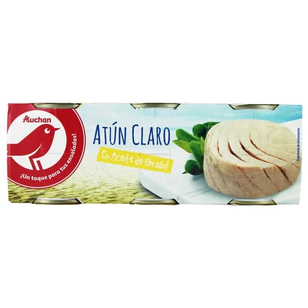 PRODUCTO ALCAMPO Atún claro en aceite de girasol lata de 52 g. pack de 6 uds. - 0.31 kg - Imagen del producto en Findit
