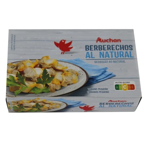 PRODUCTO ALCAMPO Berberechos pequeños al natural  60/80 lata de 63 g. - 0.06 kg - Imagen del producto en Findit