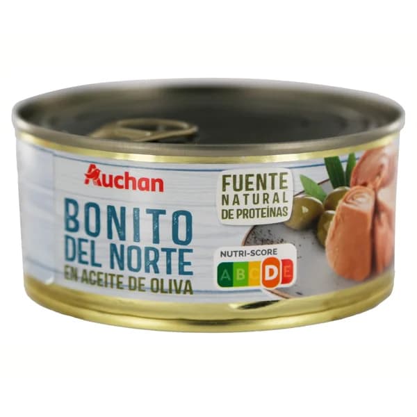 PRODUCTO ALCAMPO Bonito del norte en aceite de oliva lata de 190 g. - 0.19 kg - Imagen del producto en Findit