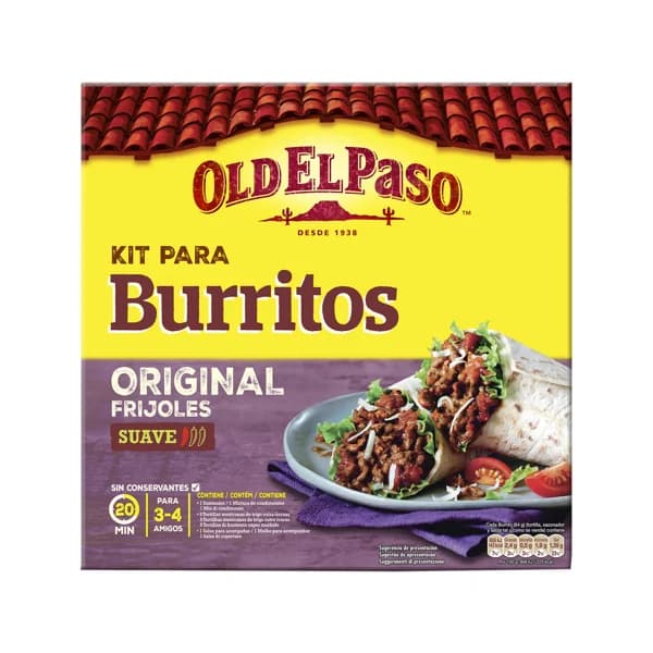 OLD EL PASO Burritos kit OLD EL PASO 510 g. - 0.62 kg - Imagen del producto en Findit