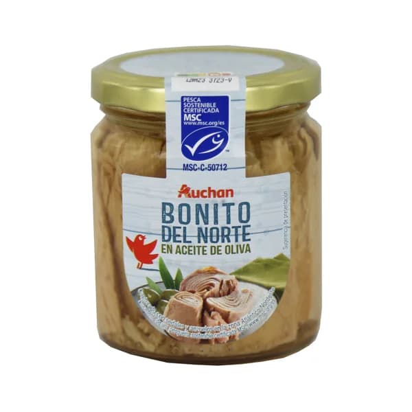 PRODUCTO ALCAMPO Bonito del Norte en aceite de oliva MSC (Pesca sostenible certificada) 140 g. - 0.14 kg - Imagen del producto en Findit