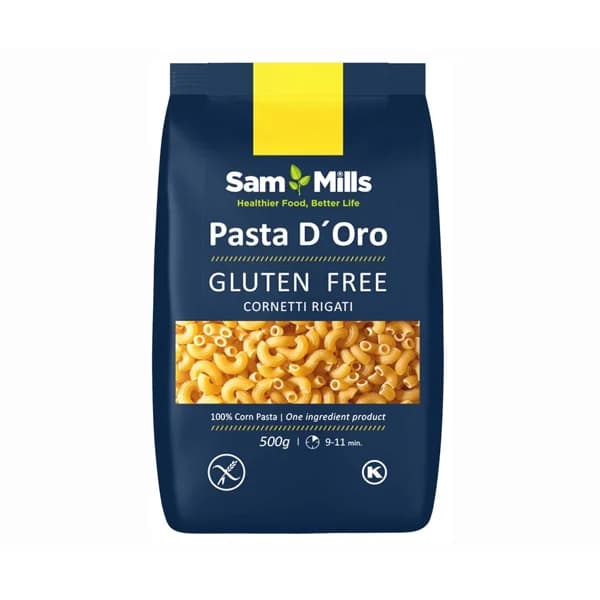 SAM MILLS Pasta Pipette, pasta sin gluten SAM MILLS, 500 gramos. - 0.5 kg - Imagen del producto en Findit