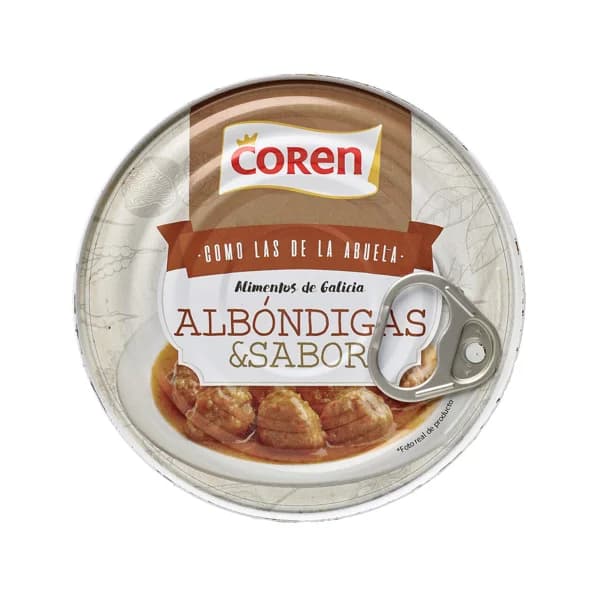 COREN Albóndigas LOURIÑO lata de 530 gr - 0.42 kg - Imagen del producto en Findit