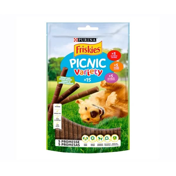FRISKIES Snacks para perros surtido con sabor a carne FRISKIES 15 uds. 126 g. - 0.13 kg - Imagen del producto en Findit