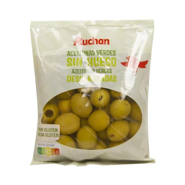 PRODUCTO ALCAMPO Aceitunas sin hueso manzanilla sin hueso PRODUCTO ALCAMPO bolsa de 75 g. - 0.08 kg - Imagen del producto en Findit