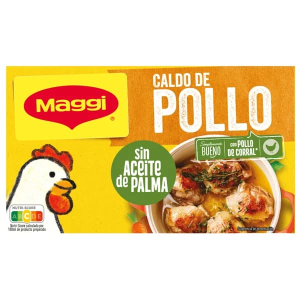 MAGGI Caldo de pollo (con pollo de corral) 21 pastillas 210 g. - 0.22 kg - Imagen del producto en Findit