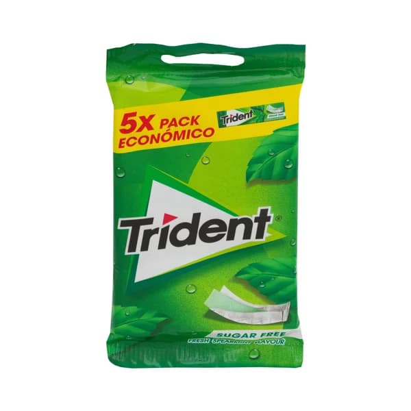 TRIDENT Chicles de clorofila en láminas, fresh 5 uds. TRIDENT 67,5 g. - 0.07 kg - Imagen del producto en Findit