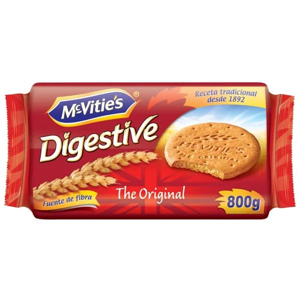 Mc VITIE'S Galletas Digestive de trigo, fuente natural de fibra 800 g. - 0.8 kg - Imagen del producto en Findit