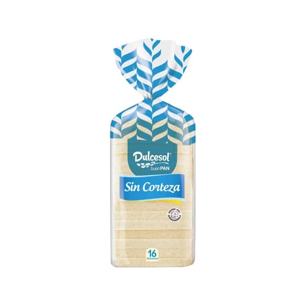 DULCESOL Pan de molde sin corteza 450 g. - 0.45 kg - Imagen del producto en Findit