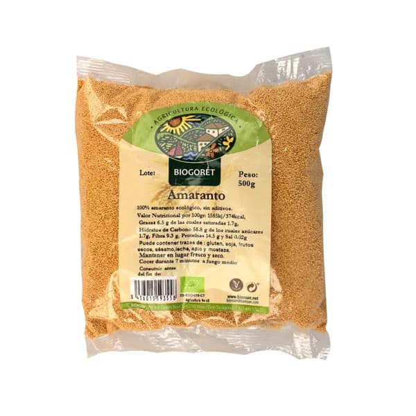 BIOGORET Amaranto en grano de agricultura ecológica BIOGORET 500 g. - 0.5 kg - Imagen del producto en Findit
