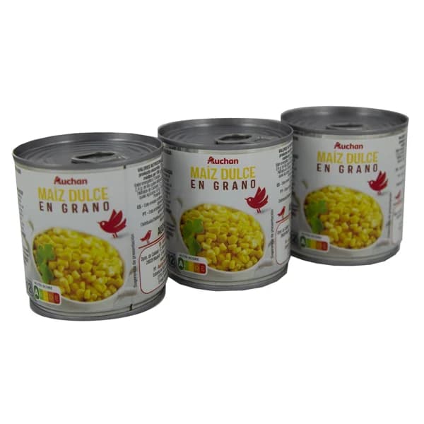 PRODUCTO ALCAMPO Maíz dulce 3 uds x 140 g. - 0.42 kg - Imagen del producto en Findit