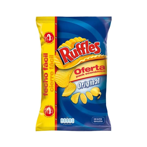 RUFFLES Patatas fritas onduladas de MATUTANO RUFFLES ORIGINAL bolsa de 300 g. - 0.25 kg - Imagen del producto en Findit
