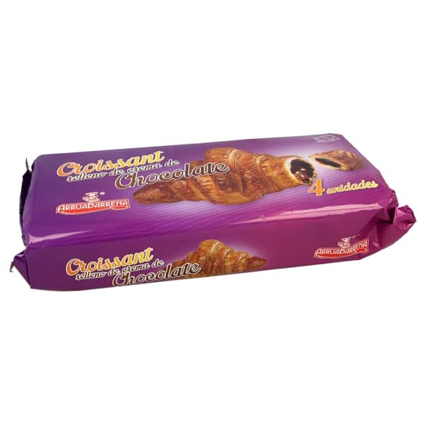 ARRUABARRENA Croissant relleno de chocolate 4 x 35 g. - 0.14 kg - Imagen del producto en Findit