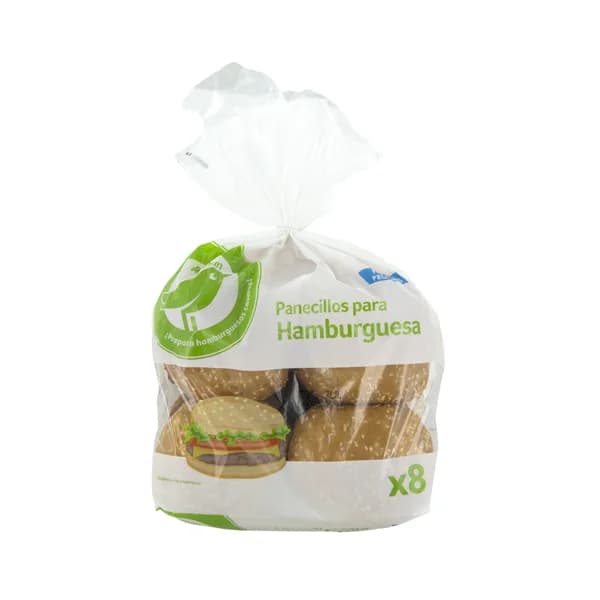PRODUCTO ECONÓMICO ALCAMPO Pan para hamburguesa con sésamo 8 uds. 440 g. - 0.4 kg - Imagen del producto en Findit