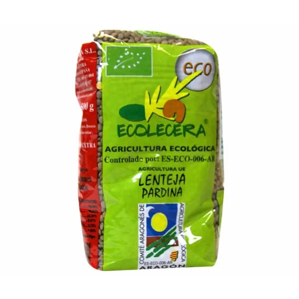 ECOLECERA Lentejas Pardinas de Aragón de cultivo ecológico ECOLECERA 500 g. - 0.5 kg - Imagen del producto en Findit