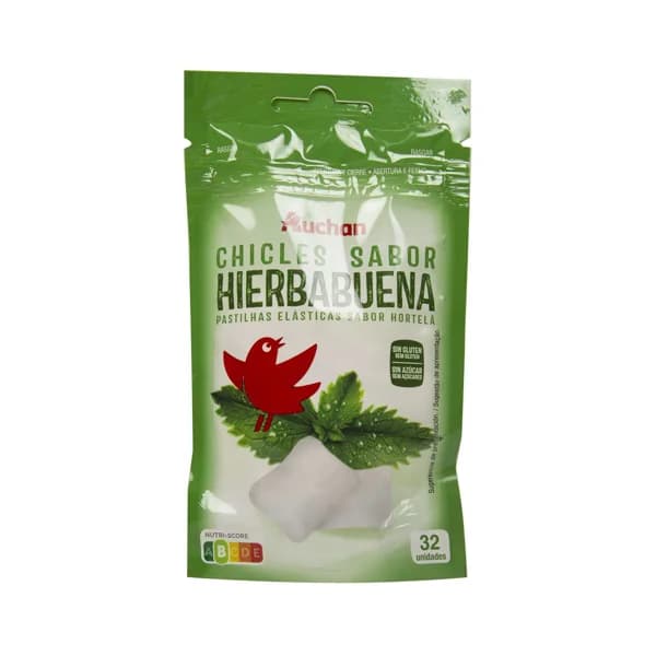 PRODUCTO ALCAMPO Chicles de hierbabuena sin azúcares añadidos, con edulcorantes PRODUCTO ALCAMPO paquete de 32 uds. 45 g. - 0.05 kg - Imagen del producto en Findit