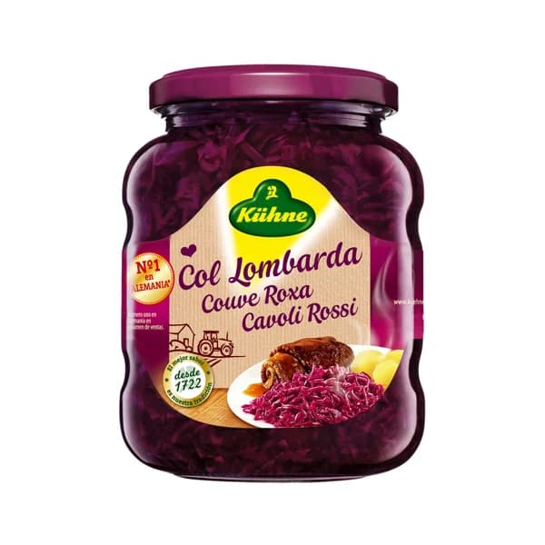 KÜHNE Col lombarda frasco de 335 g. - 0.34 kg - Imagen del producto en Findit
