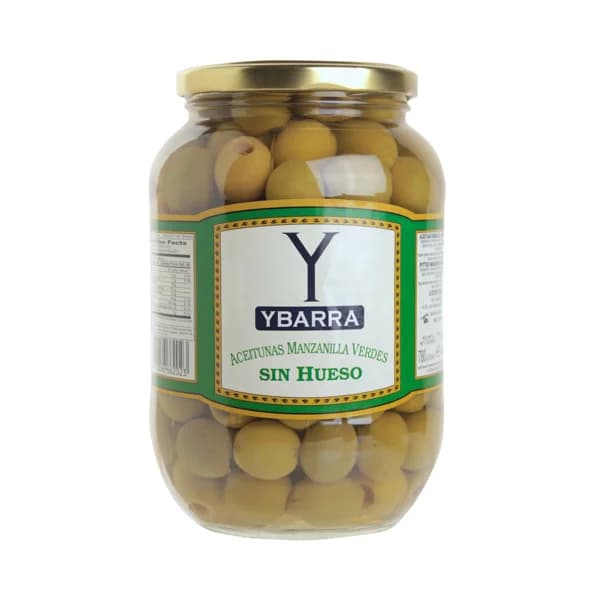 YBARRA Aceitunas verdes manzanilla sin hueso YBARRA bote de 400 g. - 0.4 kg - Imagen del producto en Findit