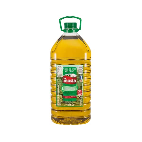 LA MASÍA Aceite de orujo de oliva Lindoliva garrafa de 5 l. - 5 l - Imagen del producto en Findit