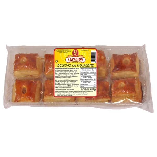 LAPASION Hojaldres de miel 8 uds. 240 g. - 0.24 kg - Imagen del producto en Findit
