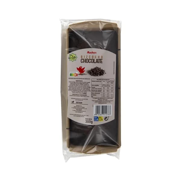 PRODUCTO ALCAMPO Bizcocho de chocolate con pepitas chocolate 300 g. - 0.3 kg - Imagen del producto en Findit