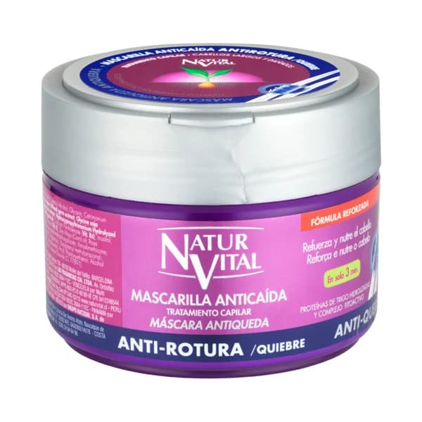 NATUR VITAL Mascarilla capilar acción anti rotura y anticaída NATUR VITAL 300 ml. - 0.3 l - Imagen del producto en Findit